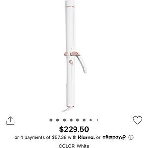 T3 SinglePass Curl 1.25" Ceramic Long Barrel Curling
and Wave Iron